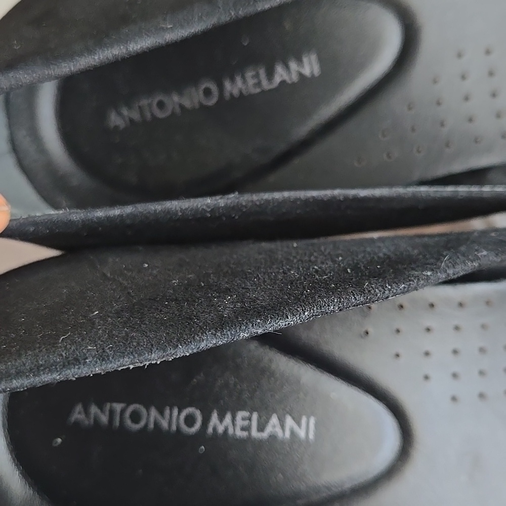 ANTONIO MELANI Black Heels Classic Pumps Mobwife Minimalist - Picture 6 of 13